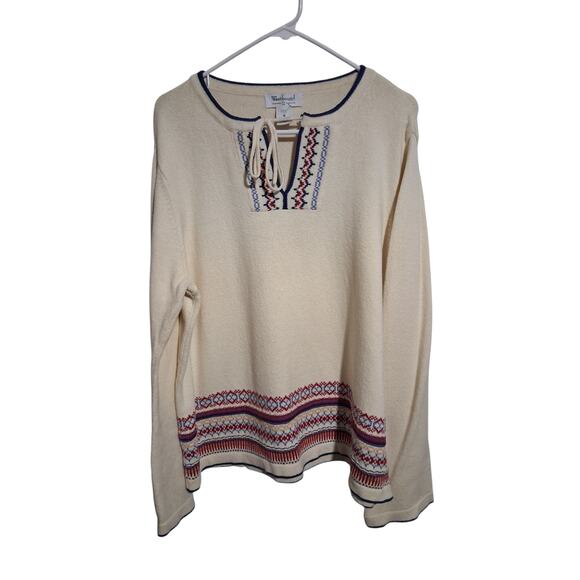 Vintage Westbound ll Japan Made Women's size 1X Split Neck Knit Hippie Sweater - Picture 8 of 12